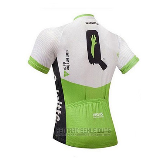 2018 Fahrradbekleidung Dimension Data Wei und Grun Trikot Kurzarm und Tragerhose - zum Schließen ins Bild klicken